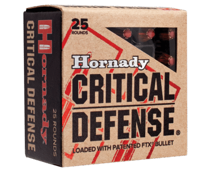Hornady Critical Defense Handgun Ammo .38 SPL +P 25-Rounds 110 Grain Flex Tip eXpanding
