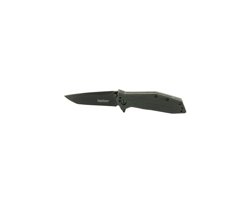 Kershaw-Brawler-1990-087171033044.jpg_2.jpg Kershaw Brawler Folding Knife - 3.25" Plain Black Tanto Blade - Image 1