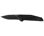 Kershaw Fraxion Folding Knife - 2.75" Black Plain Drop Point Blade