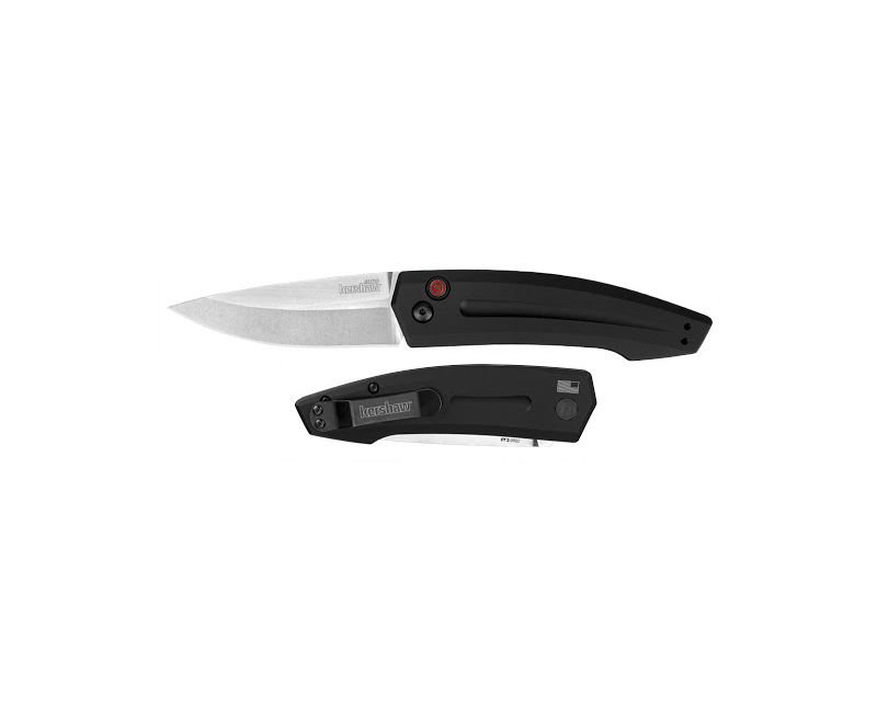 Kershaw-Launch-2-7200-087171039541.jpg.jpg Kershaw Launch 2 Automatic Folding Knife 3.25" Stonewash Drop Point - Push Button Open - Image 1