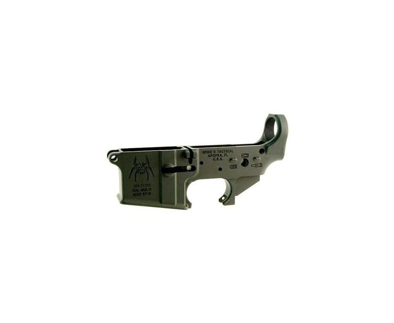 Spikes-Tactical-Spider-Lower-STLS019-855319005044.jpg.jpg Spikes Tactical Spider AR-15 Stripped Lower Receiver Black - Image 1