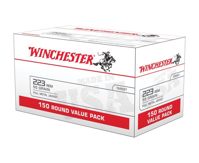 Winchester-55gr.-FMJ-150-Round-Value-Pack-USA223L1-020892224988.jpg.jpg Winchester 55gr. FMJ 150 Round Value Pack Brass .223 Rem - Image 1