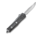 CobraTec Knives FS-X Gray OTF Knife - 2.75" Plain Drop Point Blade - Image 2