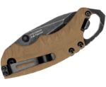 Kershaw Shuffle II Tan Folding Knife - 2.375" Plain Tanto Blade with Bottle Opener - Image 3