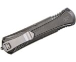 Smith and Wesson OTF Knife Grey - 3.5" Plain Dagger Blade - Image 2